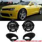 2014-2015 Chevy Camaro Front Fog Lights H11 12V 55W Clear Lens