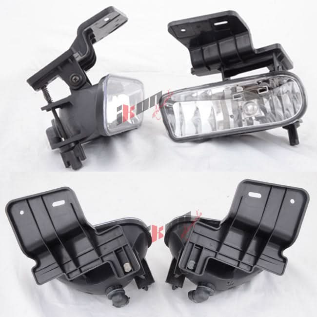 Fits 99-02 Chevyado Clear Lens Fog Light 00-06 Suburban Tahoe+Hid6000K