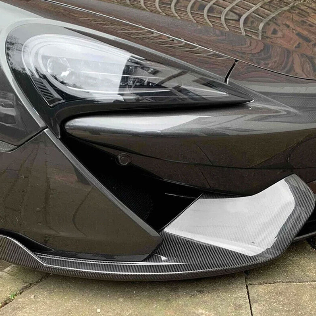 STRATEC Dry Carbon Fiber Front Bumper Splitter for McLaren 570S GT - Bull Boost Performance