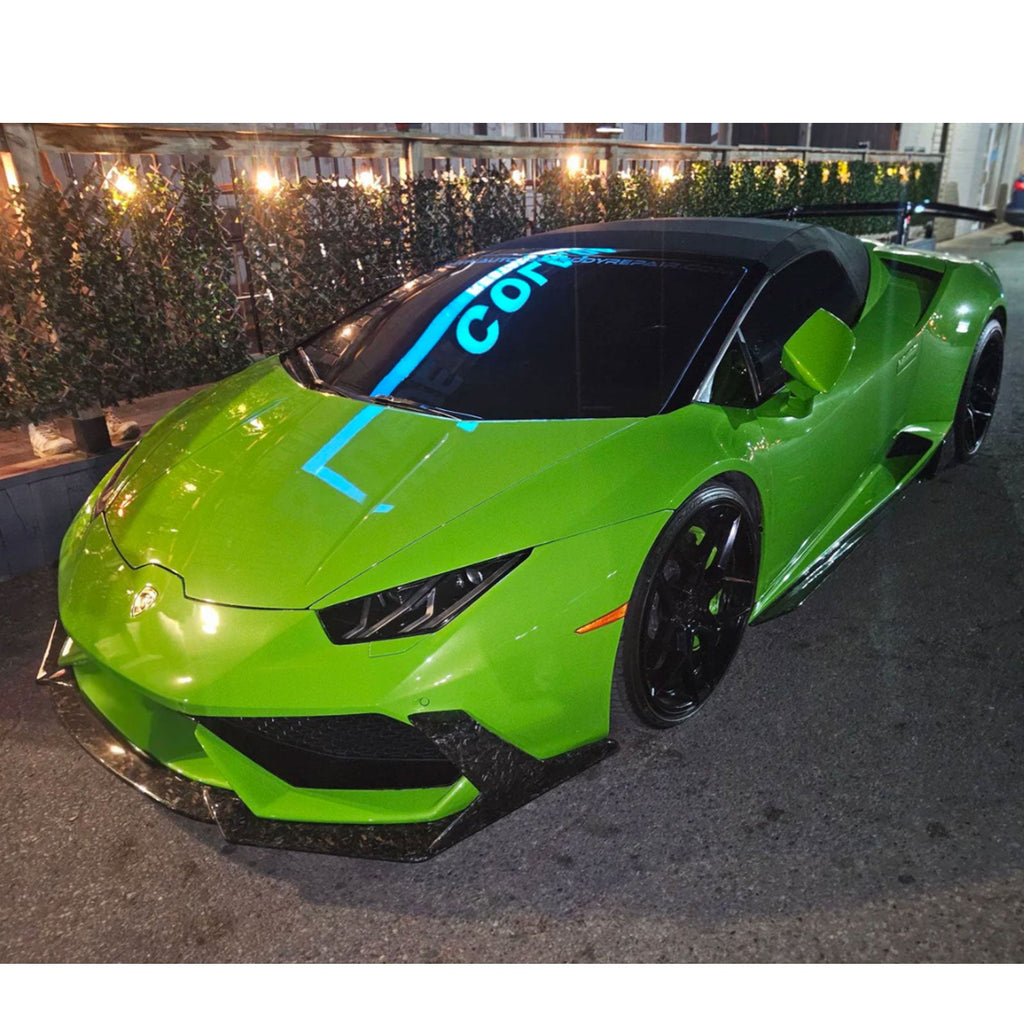 Aggressive Dry Carbon Fiber Front Lip for Lamborghini Huracan LP610 - Bull Boost Performance