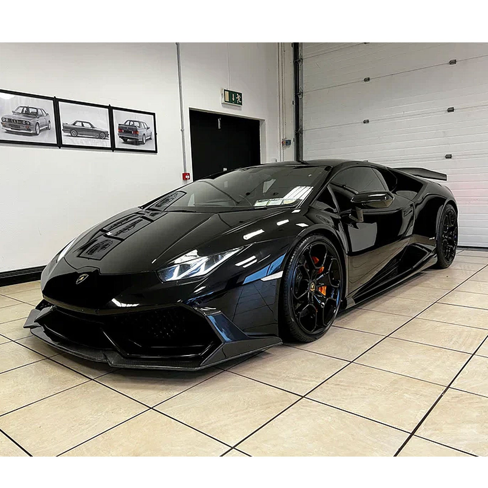 Aggressive Dry Carbon Fiber Front Lip for Lamborghini Huracan LP610 - Bull Boost Performance