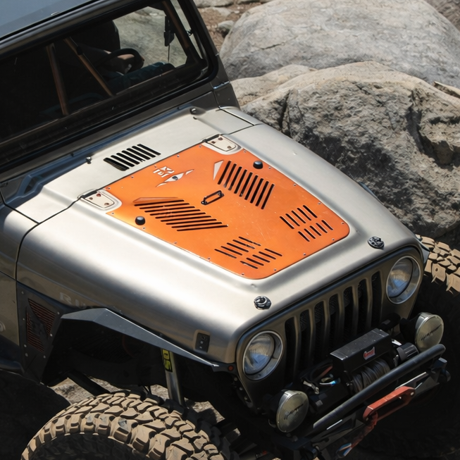 Diamond Series Hood Vent for Jeep TJ Wrangler By Gatekeeper Off-Road