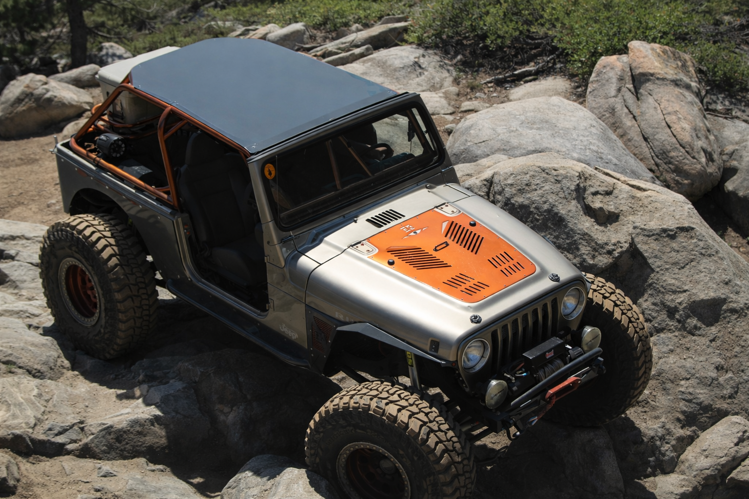 Diamond Series Hood Vent for Jeep TJ Wrangler By Gatekeeper Off-Road