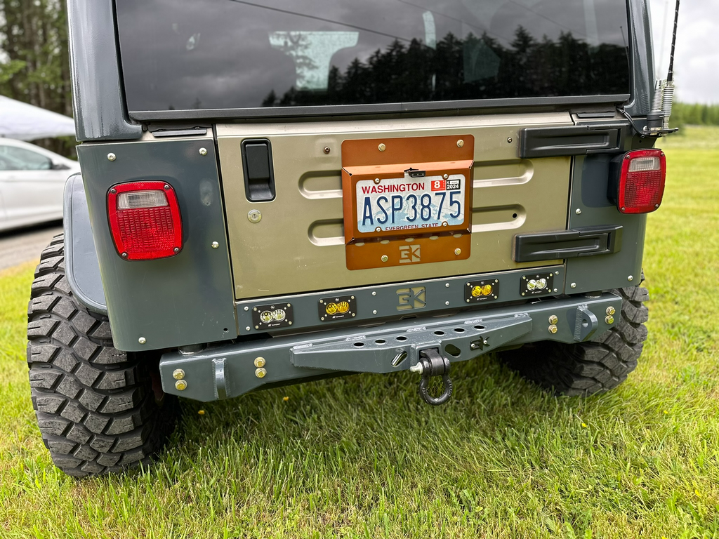 License Plate Relocation Kit for Jeep Wrangler TJ / YJ / LJ (1986-2006) By Gatekeeper Off-Road
