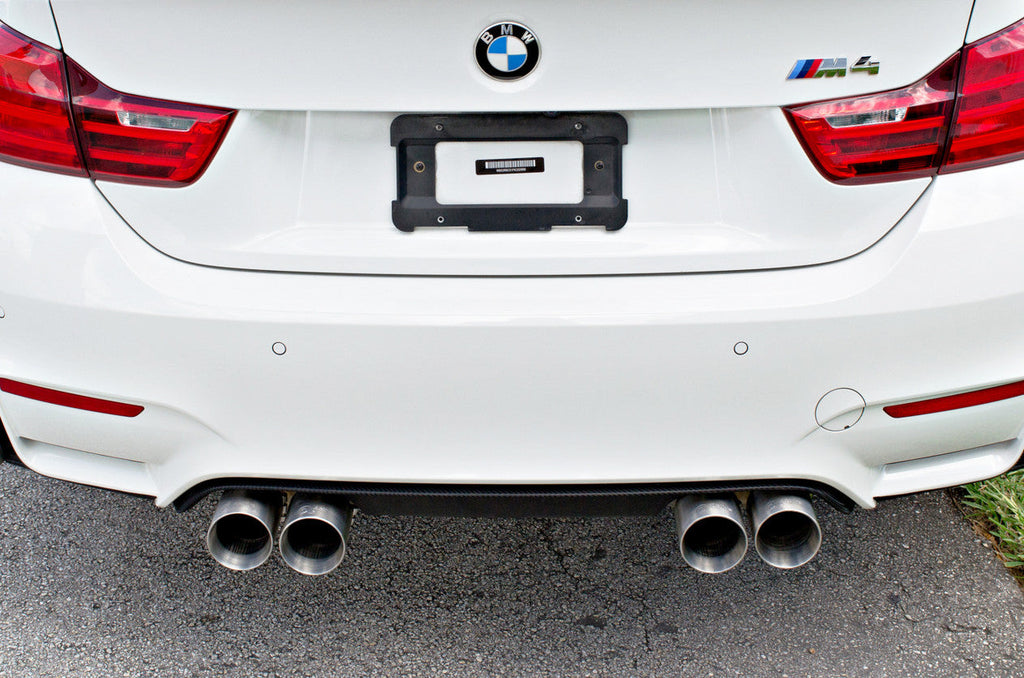 bmw m4 with active autowerke exhaust tips