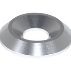 ZSPEC M8 Fender-Finish Washers for M8 FHSC Flat-Head Fasteners, Billet, 10-Pack