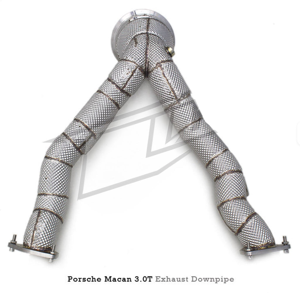 Stainless Exhaust Downpipe for Porsche Macan 3.0T 2.9T - Bull Boost Performance