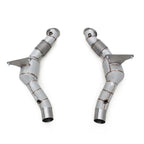 High Flow Catted Downpipe for Ferrari 488 3.9T V8 GTB Pista Spider - Bull Boost Performance