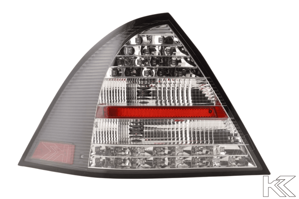 Mercedes Benz C-Class (203) Sedan Black LED Taillights Set (2005-2007)