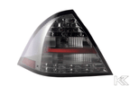 Mercedes Benz C-Class (203) Sedan Chrome Smoke LED Taillights Set (2005-2007)