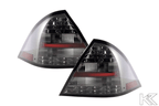 Mercedes Benz C-Class (203) Sedan Chrome Smoke LED Taillights Set (2005-2007)