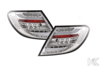 Mercedes Benz C-Class (204) Chrome Clear LED Taillights Set (2007-2011)