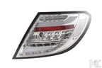 Mercedes Benz C-Class (204) Chrome Clear LED Taillights Set (2007-2011)
