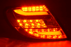 Mercedes Benz C-Class (204) Chrome Clear LED Taillights Set (2012-2014)
