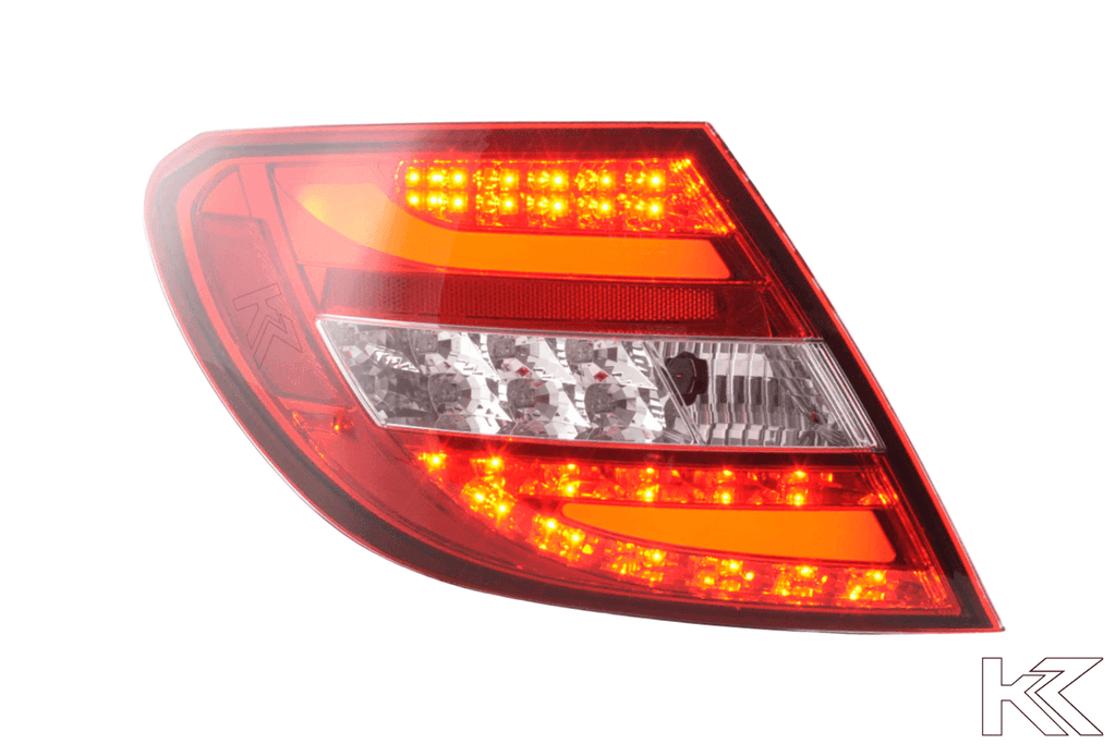 Mercedes Benz C-Class (204) Red LED Taillights Set (2007-2011)