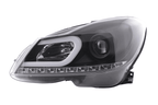 Mercedes-Benz C-Class W204 Black LED Headlights (2011-2014)