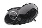 Mercedes Benz CLK (209) Black LED Headlights with Daytime Running Lights (2004-2009)