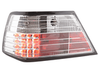 Mercedes-Benz E-Class (124) Limo/Sedan Clear LED Tail Lights (1985-1996)