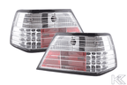 Mercedes-Benz E-Class (124) Limo/Sedan Clear LED Tail Lights (1985-1996)