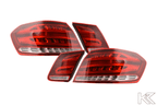 Mercedes Benz E-Class (212) Sedan Red, OE Style LED Taillights Set (2013-2016)
