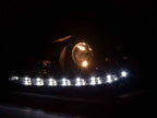 Mercedes Benz S-Class (220) Black LED Headlights with Daytime Running Lights (1998 - 2005)