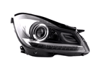 Mercedes W204 C-Class Black LED Headlights with DRL (2011 - 2014)