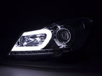 Mercedes W204 C-Class Chrome LED Headlights with DRL (2011 - 2014)