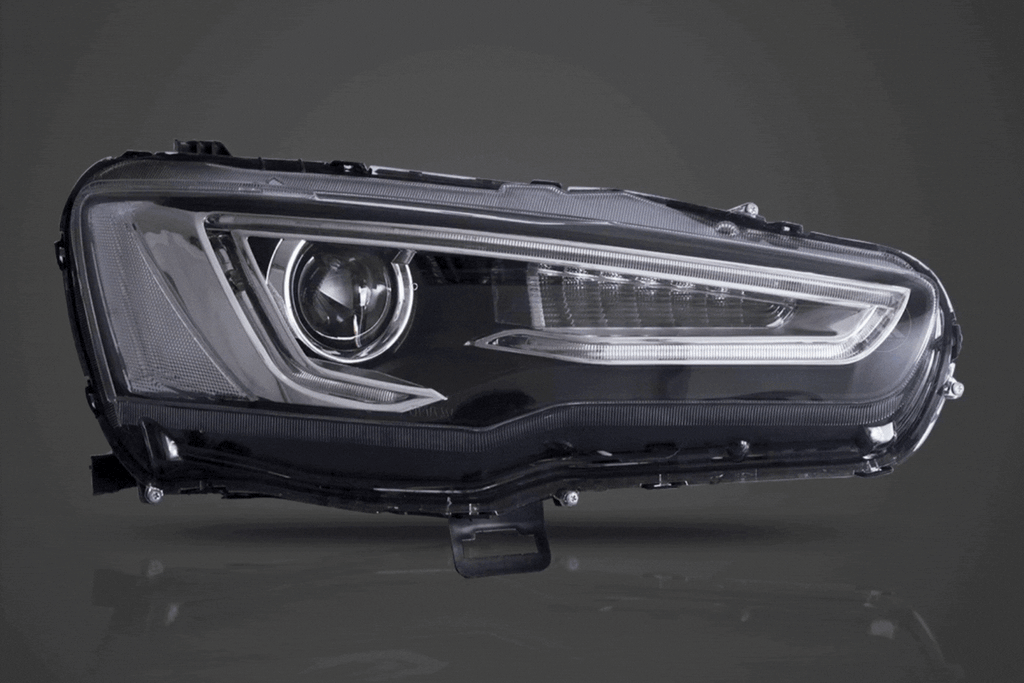 Mitsubishi Lancer Evo X GSR 10th Gen (CZ4A) Demon Eyes Dual Beam Projector Headlights (2008-2017)