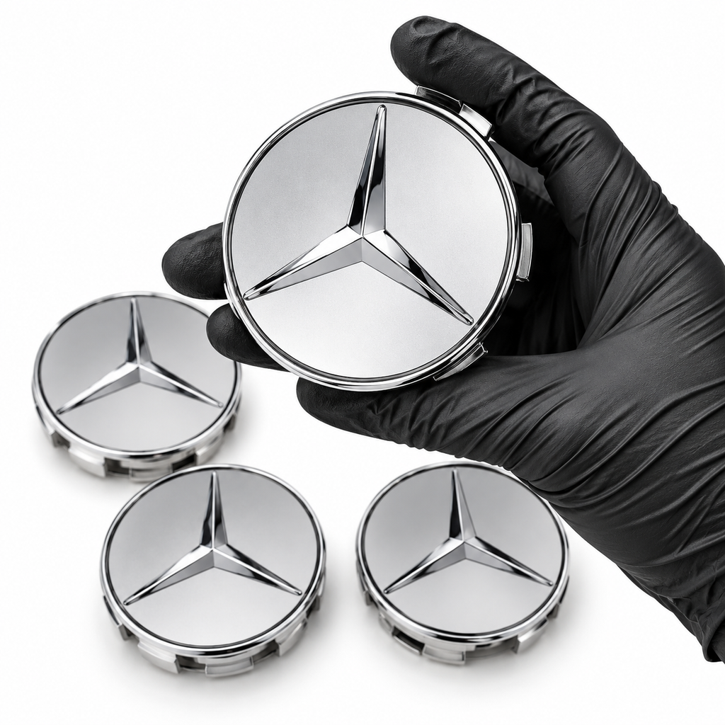 75mm Floating Center Wheel Caps for Mercedes Benz