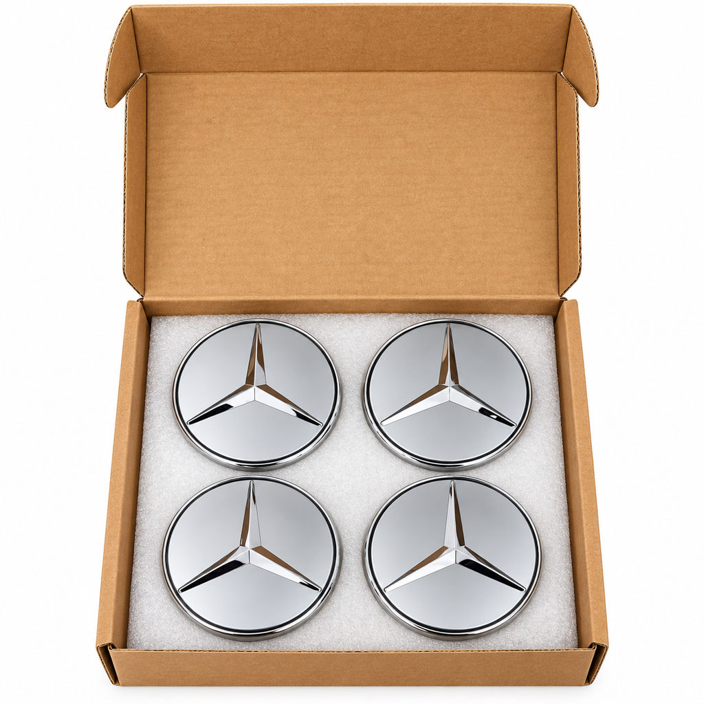 75mm Floating Center Wheel Caps for Mercedes Benz