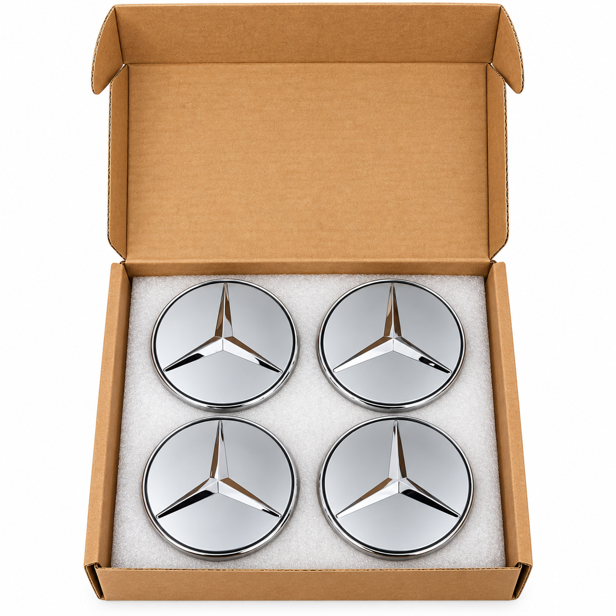 75mm Floating Center Wheel Caps for Mercedes Benz