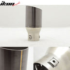 Add On Gunmetal Exhaust Slant Cut Muffler Tip 2.5in ID 3.5in OD
