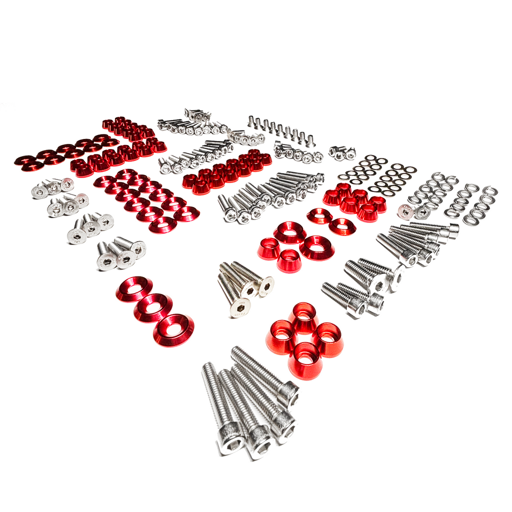 ZSPEC "Stage 3" Dress Up Bolts® Fastener Kit for '11-14 Ford Mustang V6 S197, Stainless & Billet