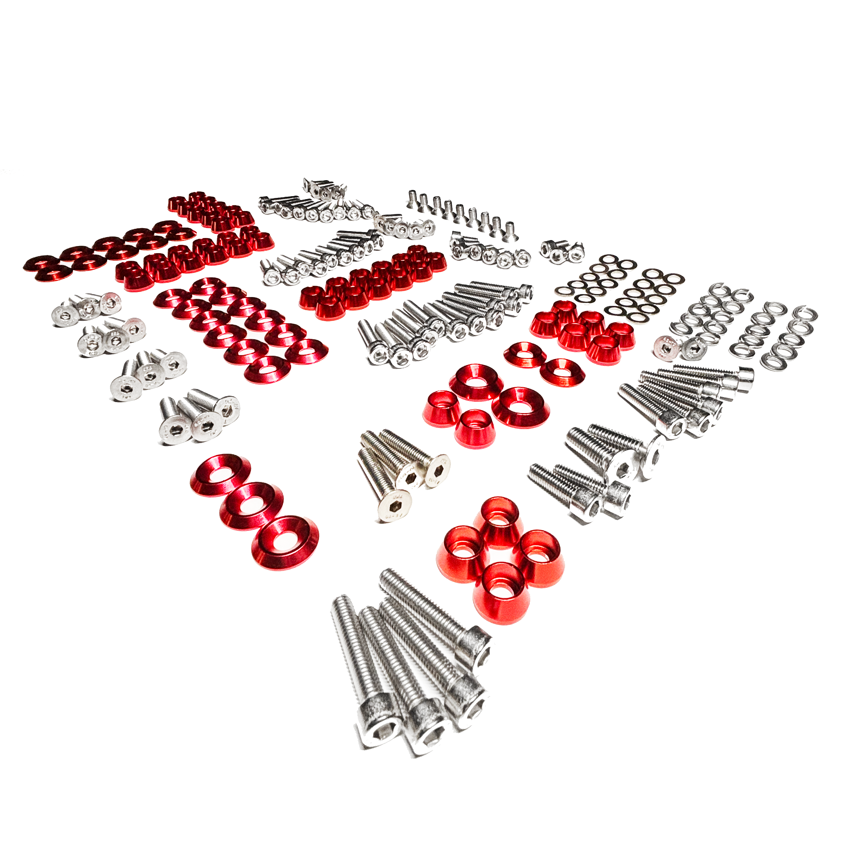 ZSPEC "Stage 3" Dress Up Bolts® Fastener Kit for '11-14 Ford Mustang V6 S197, Stainless & Billet