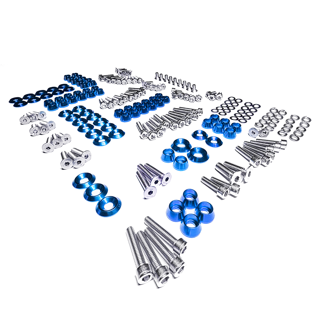 ZSPEC "Stage 3" Dress Up Bolts® Fastener Kit for '11-14 Ford Mustang V6 S197, Stainless & Billet