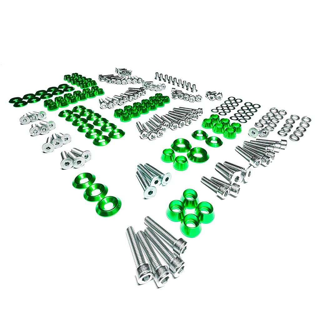 ZSPEC "Stage 3" Dress Up Bolts® Fastener Kit for '11-14 Ford Mustang V6 S197, Stainless & Billet