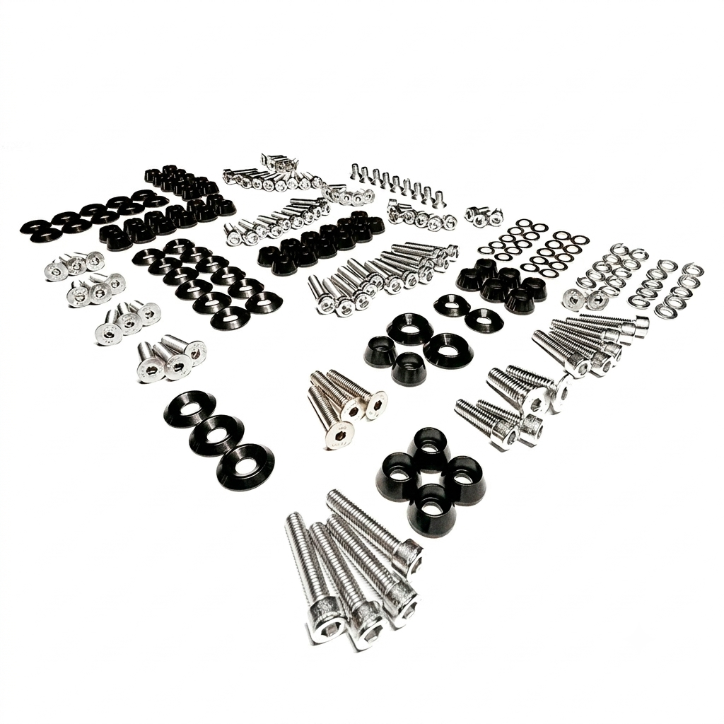 ZSPEC "Stage 3" Dress Up Bolts® Fastener Kit for '11-14 Ford Mustang V6 S197, Stainless & Billet