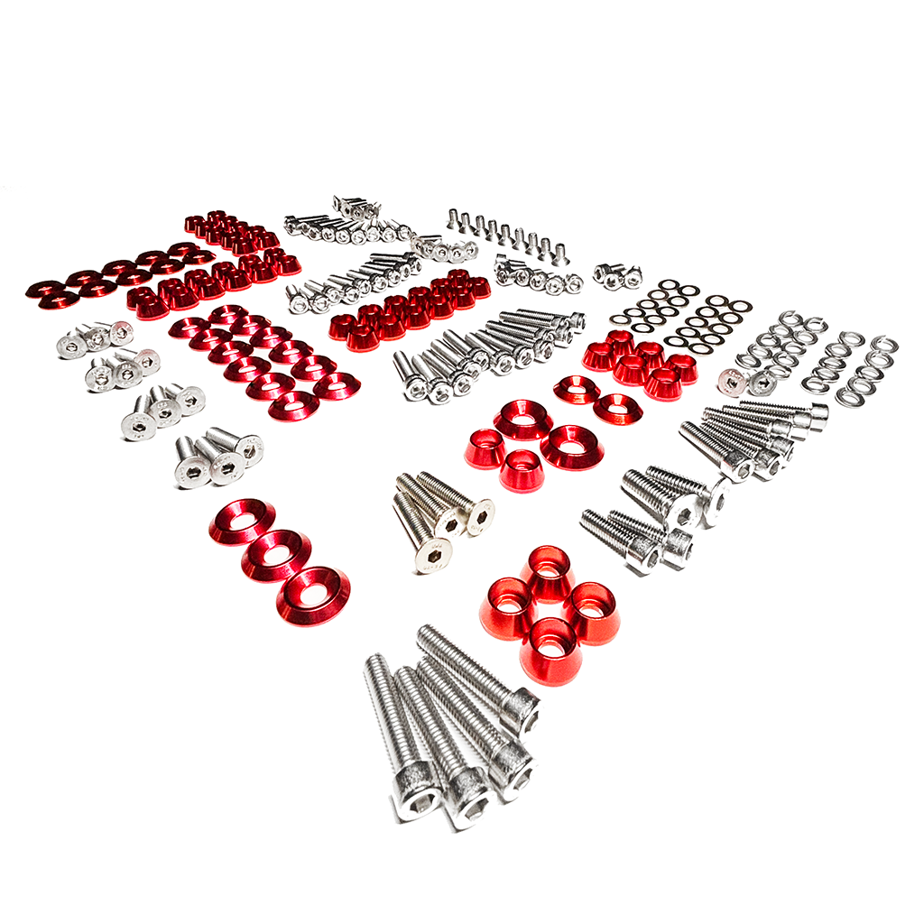 ZSPEC "Stage 3" Dress Up Bolts® Fastener Kit for '11-14 Ford Mustang V6 S197, Stainless & Billet