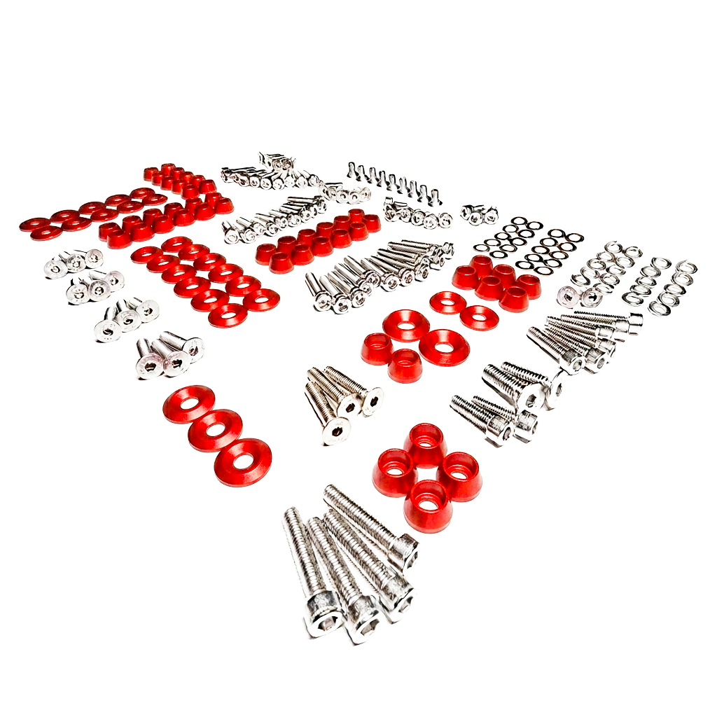 ZSPEC "Stage 3" Dress Up Bolts® Fastener Kit for '11-14 Ford Mustang V6 S197, Stainless & Billet