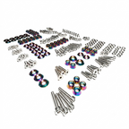 ZSPEC "Stage 3" Dress Up Bolts® Fastener Kit for '11-14 Ford Mustang V6 S197, Stainless & Billet