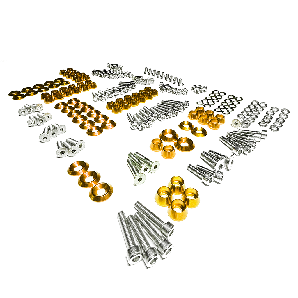 ZSPEC "Stage 3" Dress Up Bolts® Fastener Kit for '11-14 Ford Mustang V6 S197, Stainless & Billet