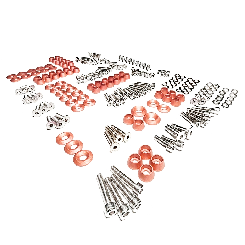 ZSPEC "Stage 3" Dress Up Bolts® Fastener Kit for '11-14 Ford Mustang V6 S197, Stainless & Billet