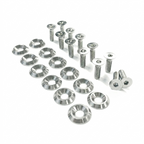 ZSPEC Fenders/Bumper/Hood Latch Kit, Mustang Fox-Body, Stainless & Billet
