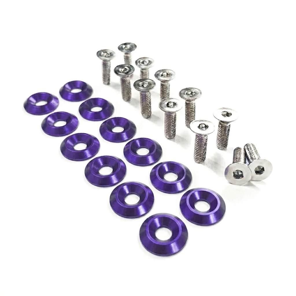 ZSPEC Fenders/Bumper/Hood Latch Kit, Mustang Fox-Body, Stainless & Billet