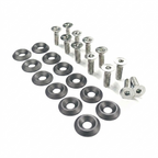 ZSPEC Fenders/Bumper/Hood Latch Kit, Mustang Fox-Body, Stainless & Billet
