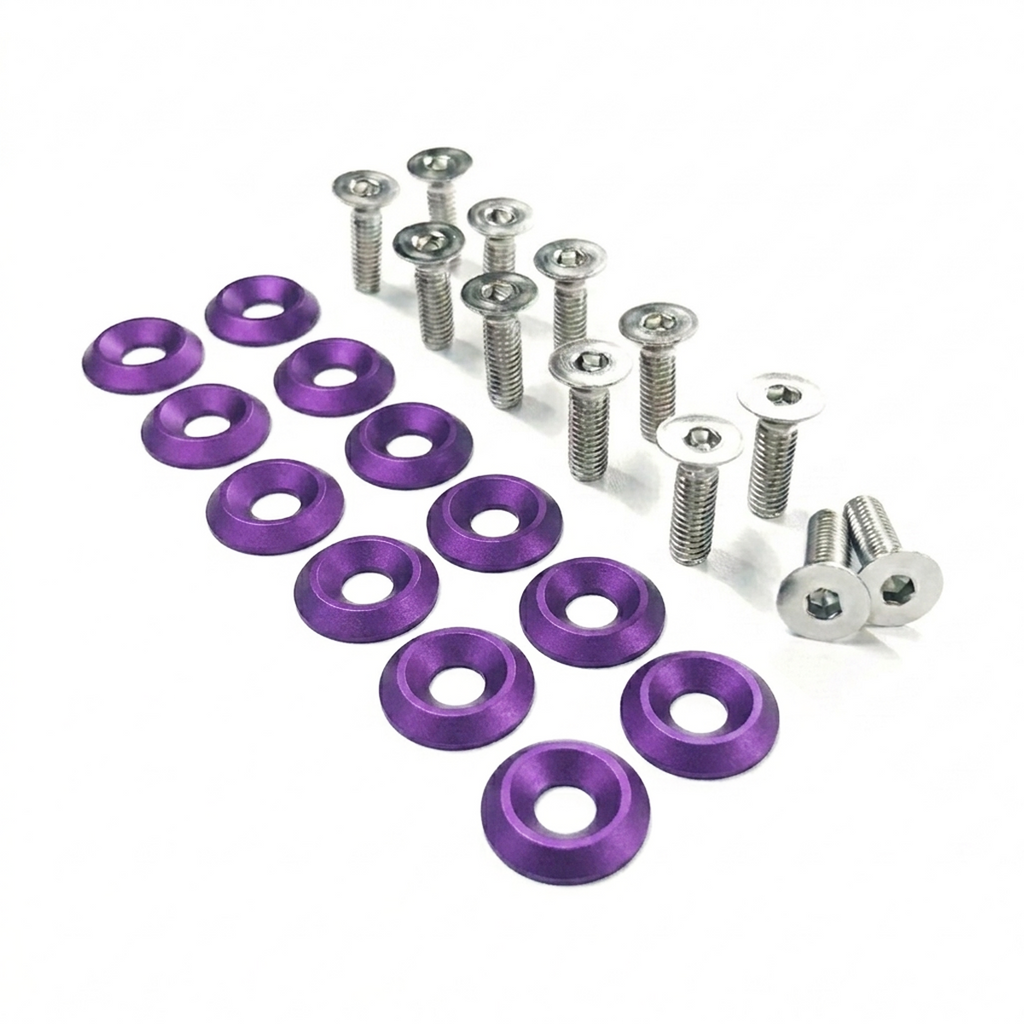ZSPEC Fenders/Bumper/Hood Latch Kit, Mustang Fox-Body, Stainless & Billet