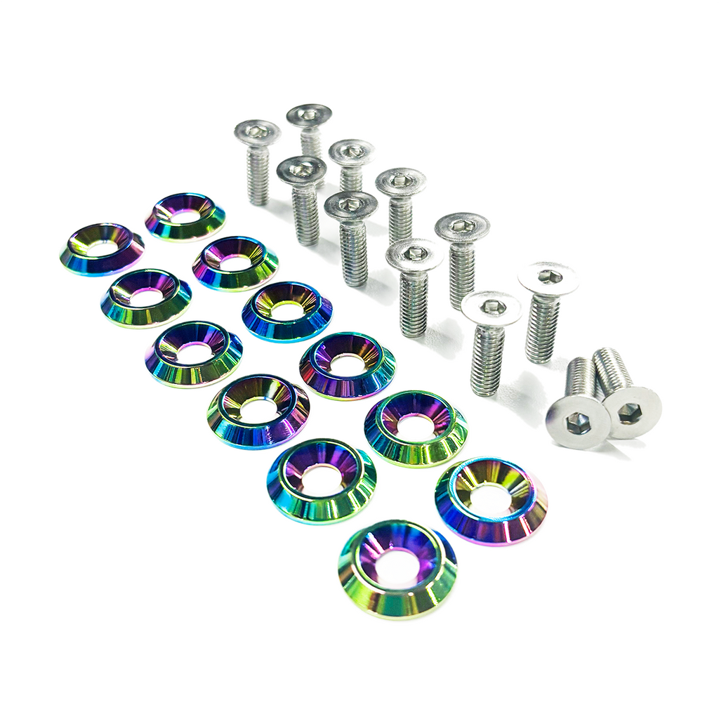 ZSPEC Fenders/Bumper/Hood Latch Kit, Mustang Fox-Body, Stainless & Billet
