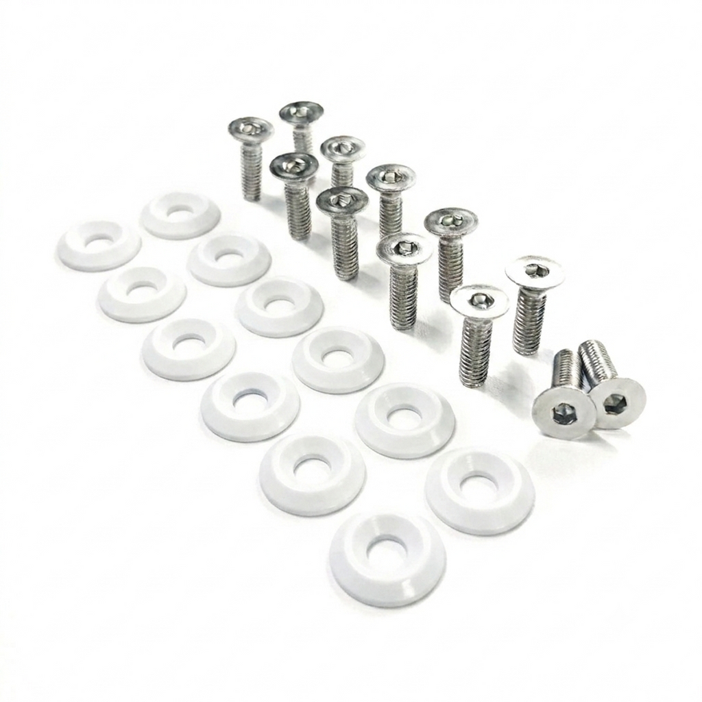 ZSPEC Fenders/Bumper/Hood Latch Kit, Mustang Fox-Body, Stainless & Billet