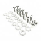 ZSPEC Fenders/Bumper/Hood Latch Kit, Mustang Fox-Body, Stainless & Billet