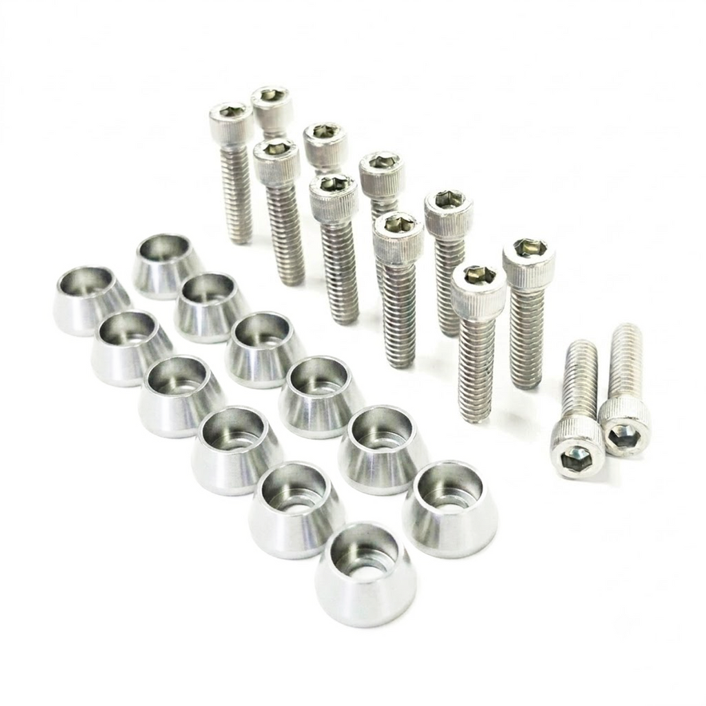 ZSPEC Valve Covers Fastener Kit for '87-93 Ford Mustang V8 Fox-Body, Stainless & Billet